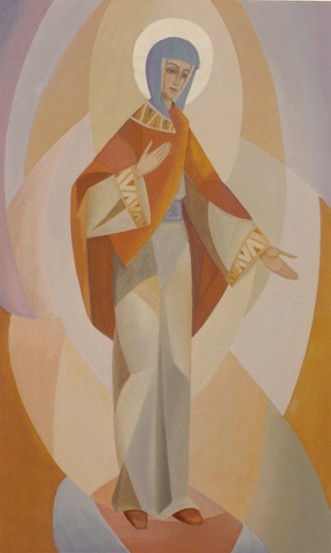 Image - Roman Kowal: 1968 fresco in the Church of the Assumption of the Blessed Virgin Mary, Russell, Manitoba.